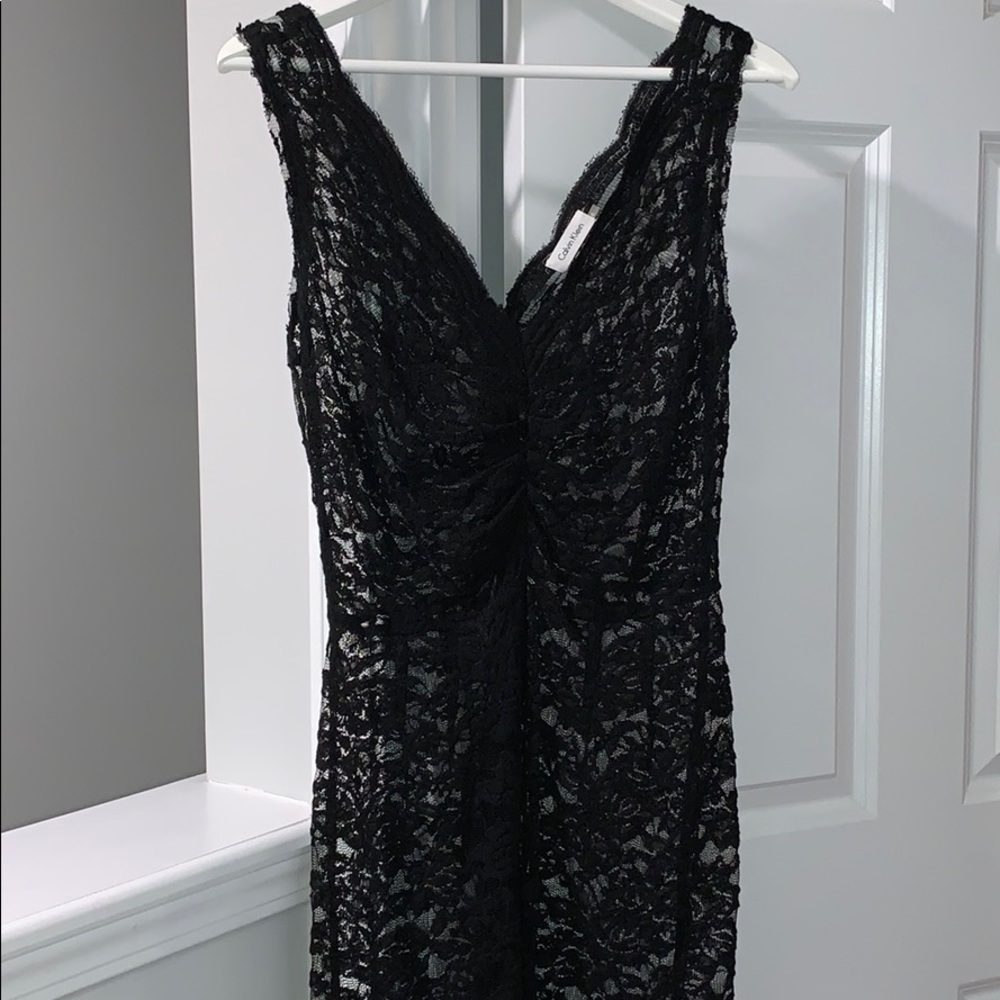 Calvin Klein Lace and Satin Dress - Picture 5 of 7